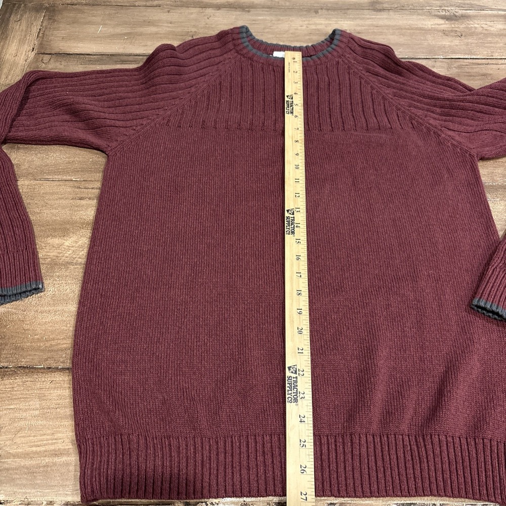 Columbia Men's Burgundy Pullover Sweater Size Medium - Picture 7 of 8